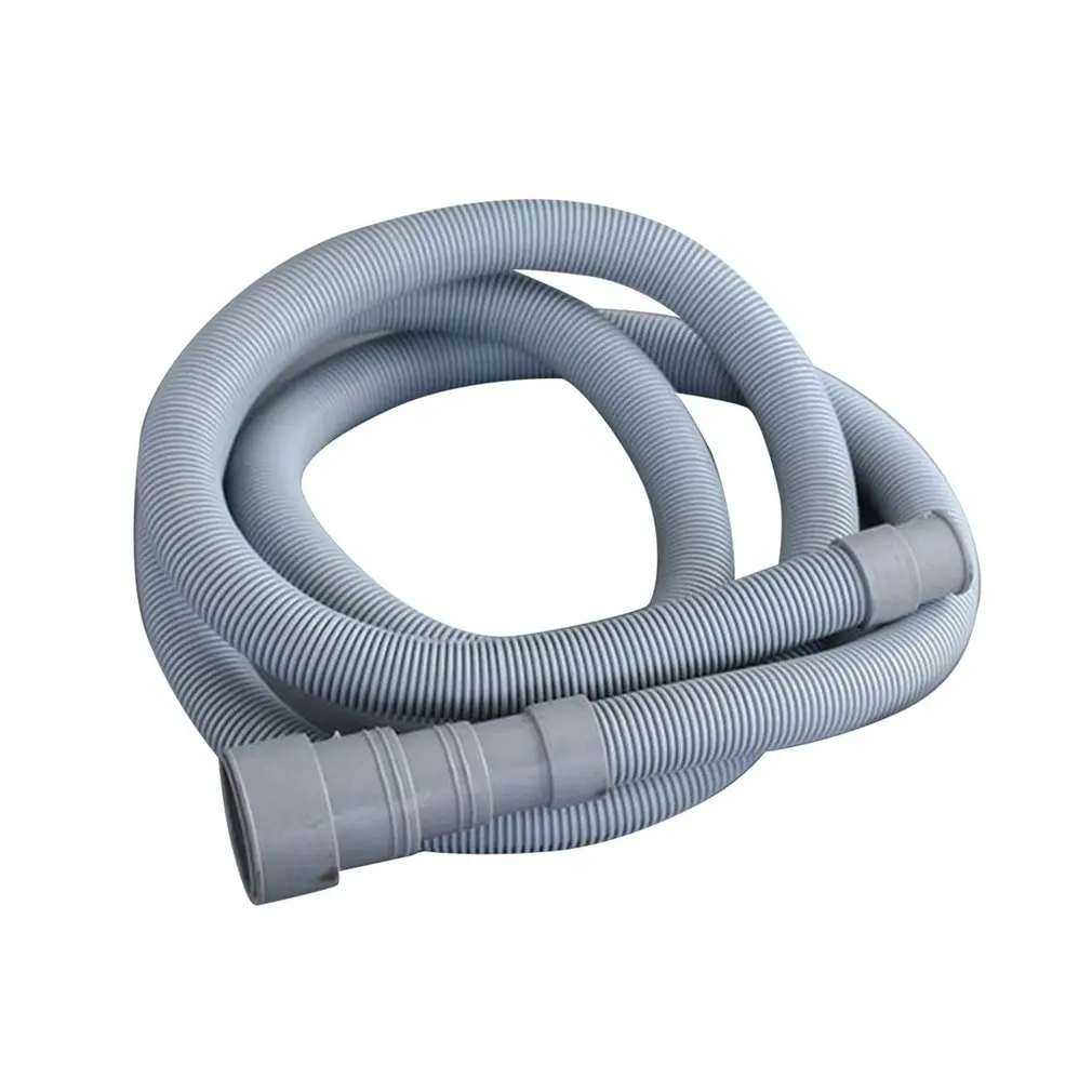 2m Universal PVC Washing Machine Dishwasher Drain Waste Hose Extension Pipe Tube With Bracket Set Wash Machine