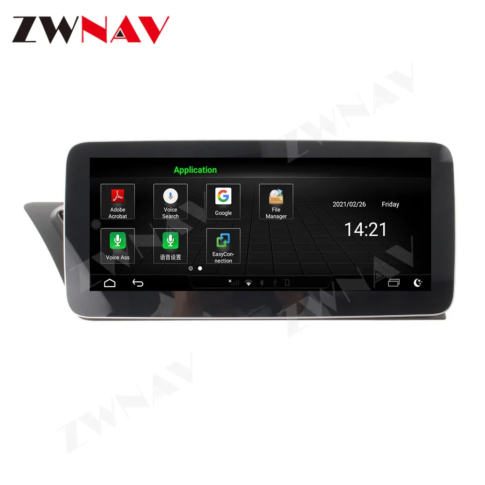 Android 10.0 System 10.25 Inch Car Head Unit IPS Touch Radio Player For Audi A4 2009-2016 IPS Touch Screen GPS Multimedia Stere