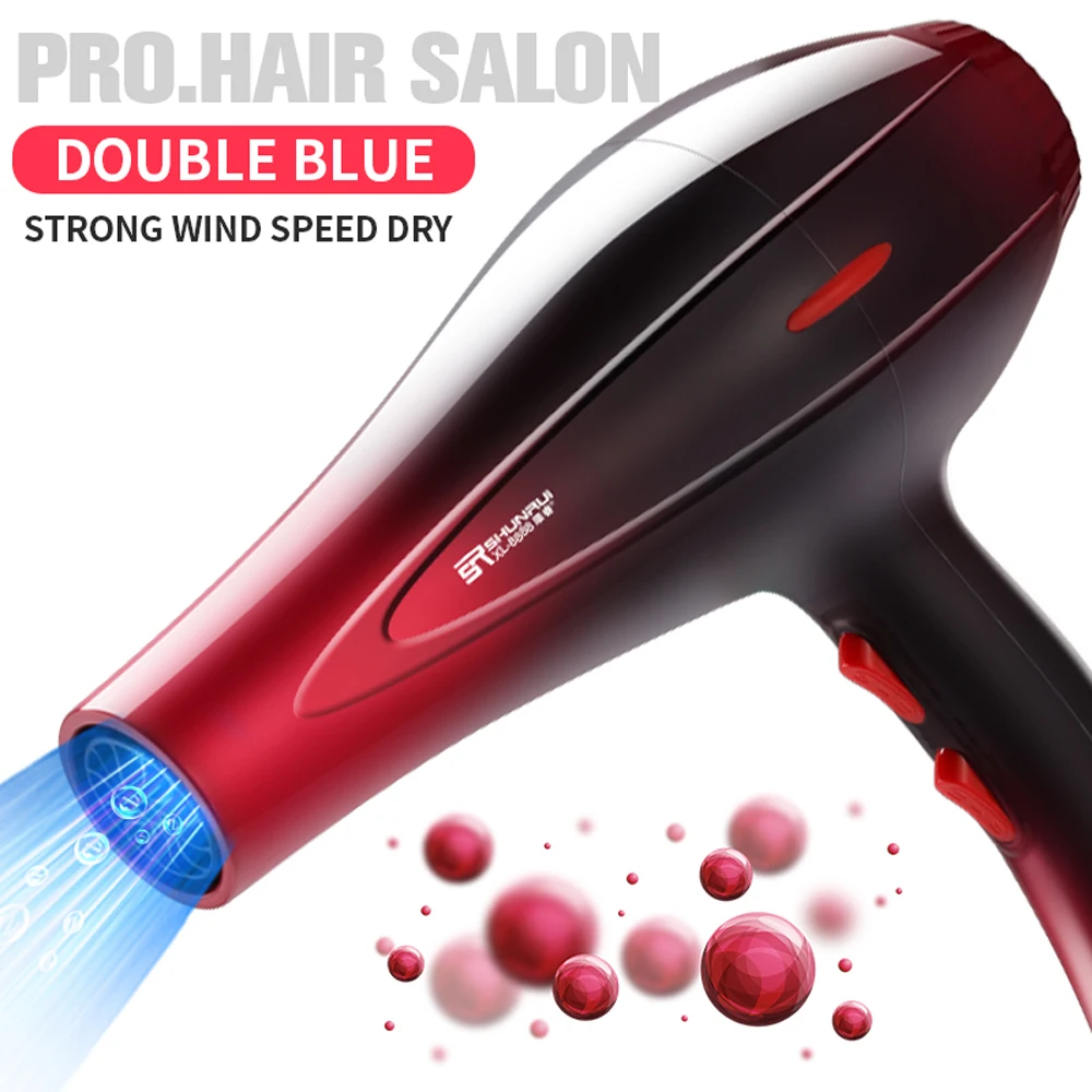 210-240V Professional Hair Dryer Strong Power Barber Salon Styling Tools Hot Cold Air Blow Dryer 5 Speed Adjustment  Hair  Dryer