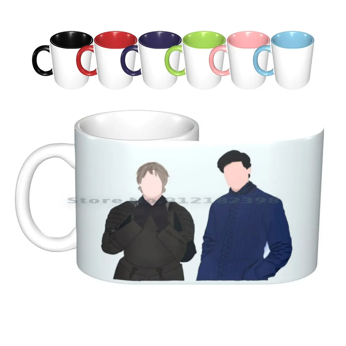 Lorenzo & Giuliano De Medici-Daniel Sharman & Bradley James Ceramic Mugs Coffee Cups Milk Tea Mug Medici Netflix Tvshow