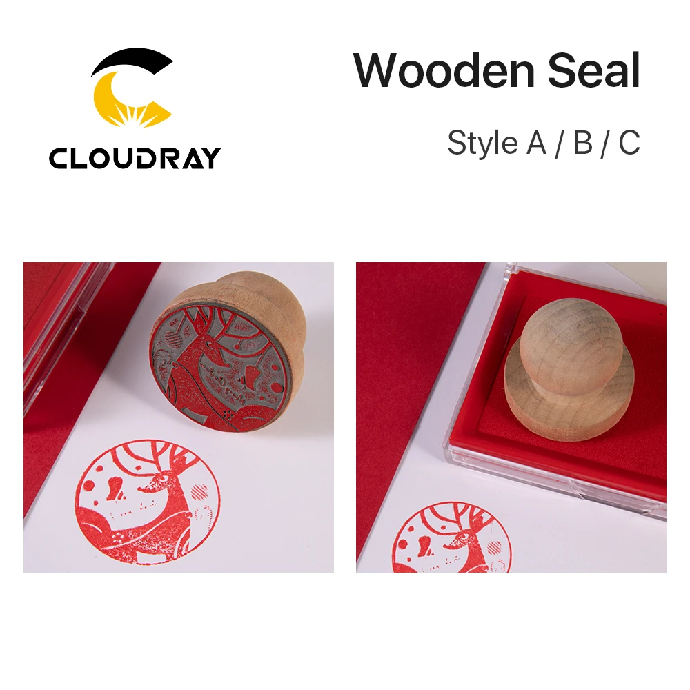 Timbre en bois Ultrarayc pour machine à graver au laser, sceau en bois, matériaux personnalisés, bricolage, CO2