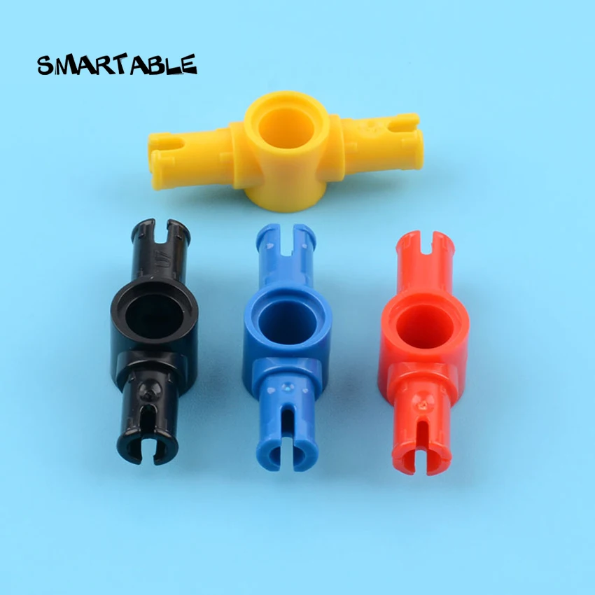 Smartable High-Tech Long Pin with Center Hole Building Block MOC Part Toys For Kids Compatible 44874 / 87082 60pcs/Set