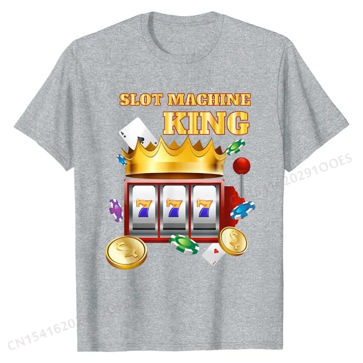 Slot Machine Shirt - Hilarious Casino Gambling King Gift T-Shirt Prevalent Men Top T-shirts Cotton Tops & Tees Funny