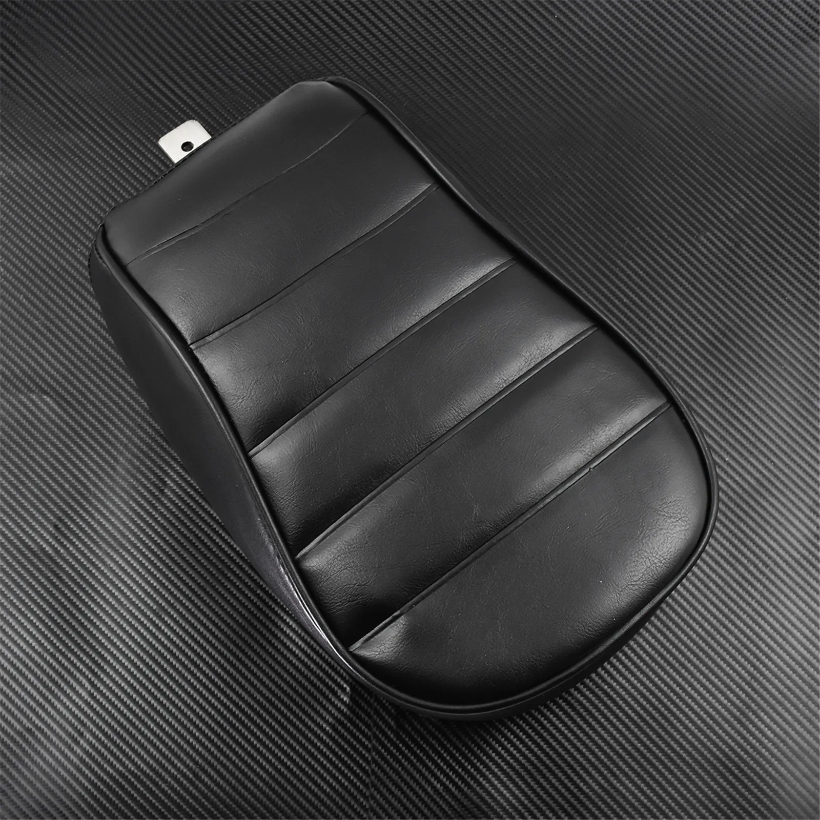 Motorcycle Leather Rear Passenger Pad Seat Cushion Pillion Black For Harley Sportster Iron 883 XL883N 2016 2017 2018 2019