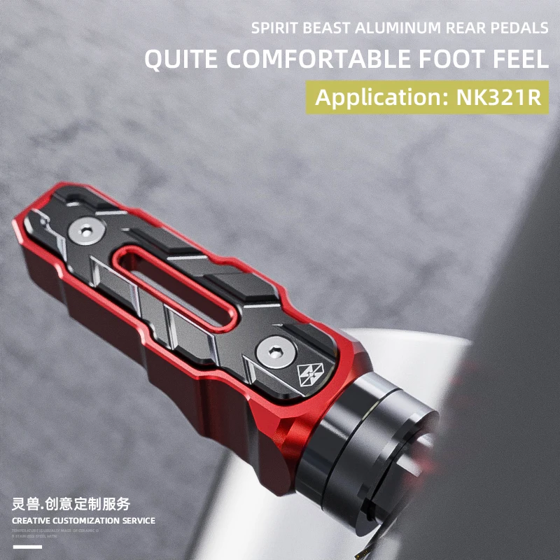 

Spirit Beast Motorcycle Rearset Footrest Non-slip Pedals Widen Rest Foot Pegs Pedal mount Accessories For COLOVE COBRA NK 321R