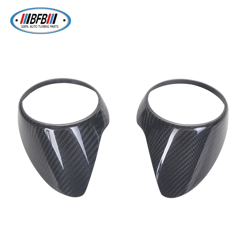 BFB 2pcs Rear seat Aircondition frame cover air outlet frame Interior Trims Glossy black Dry Carbon For Alfa Romeo Giulia 2017+
