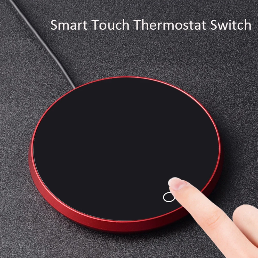 มินิแบบพกพา USB ถ้วยอุ่น 3 เกียร์แก้วกาแฟเครื่องทําความร้อน Coaster สมาร์ท Thermostatic ร้อนแผ่นนมชาน้ําเครื่องทําความร้อน Pad เครื่องทําความร้อน