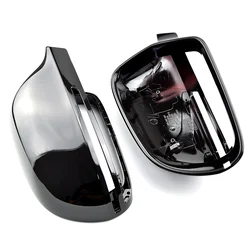 ABS Carbon fiber style add-on type car side door mirrors cover auto rearview mirror capS for Audi A4 A5 B8 A3 8P A6 C6 Q3