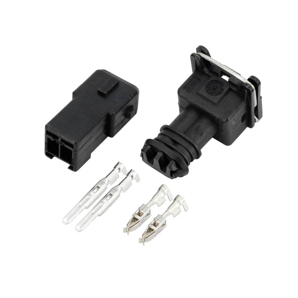 5 Sets 2 Pin Fuel Waterproof EV1 Automotive Electrical Connector Fuel Injector Male Female Plug 282762-1 282189-1 DJ7021A-3.5-11