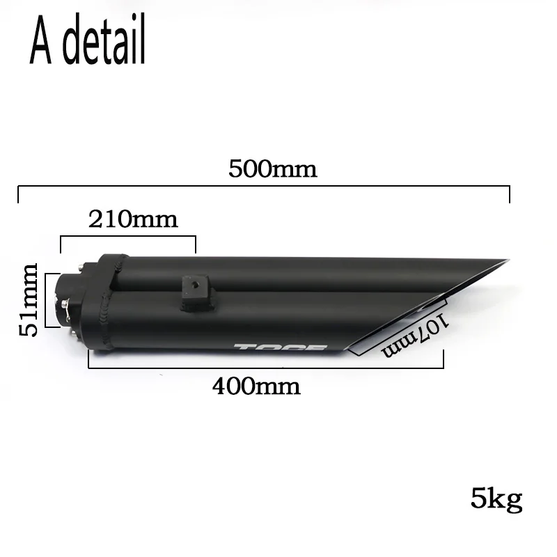 Motorcycle Twin Holes Exhaust Muffler Universal Pipe for yzf R1 2004 2005 2006 2007 2008 2009 2010 2011-2014