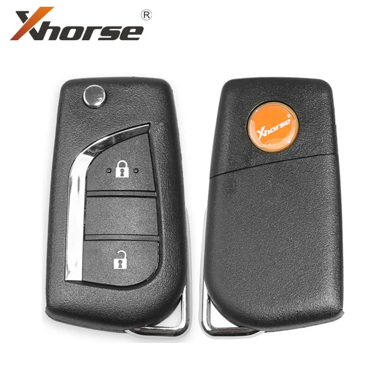 Xhorse VVDI2 XKTO01EN Universal Remote Key for Toyota 2 Buttons 5pcs/lot