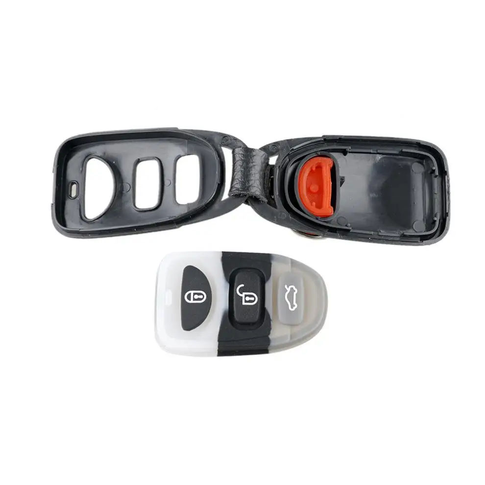 Carcasa de llave de coche remota, botones 3 + 1, compatible con Hyundai Elantra Sonata / Kia Carens