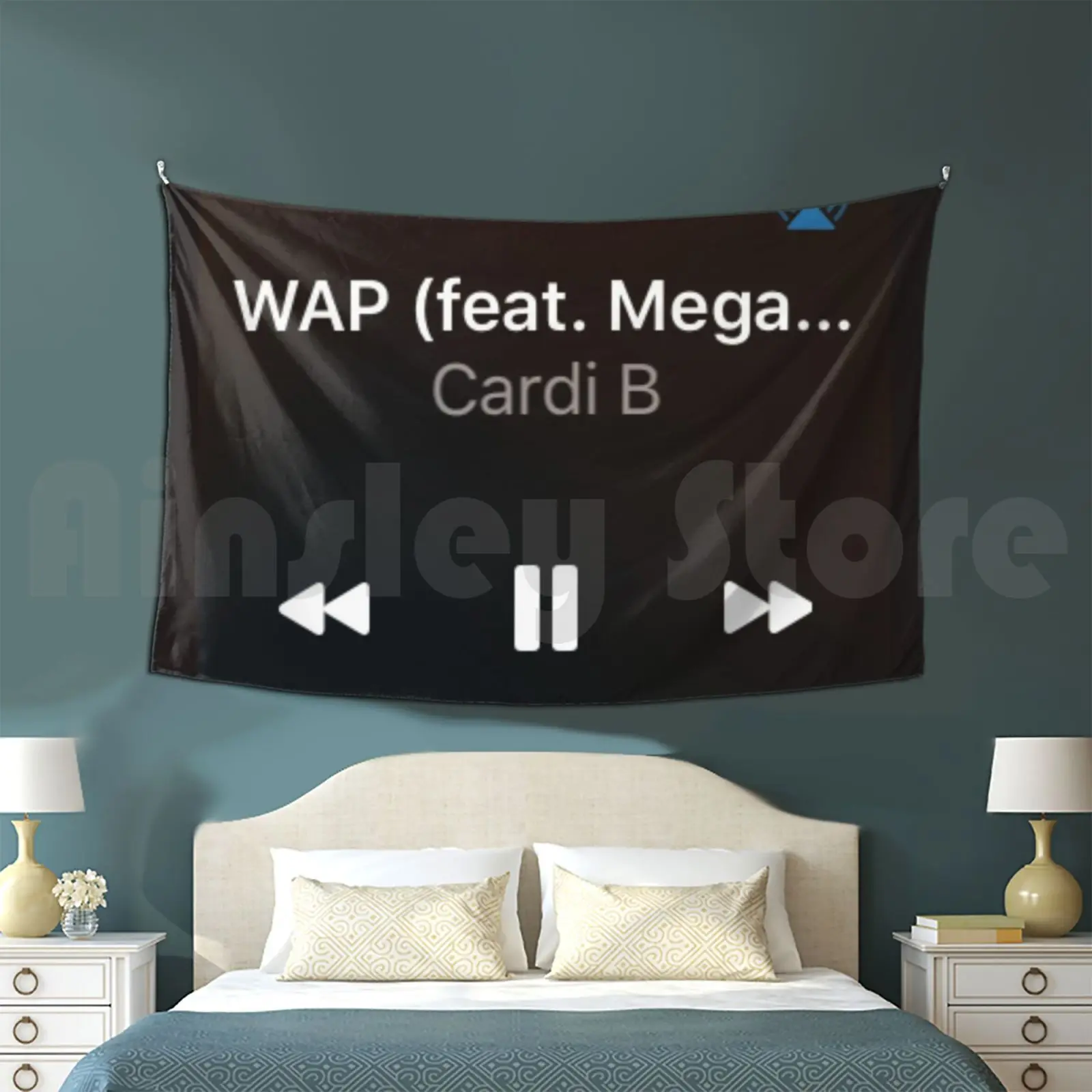 Wap Tapestry Living Room Bedroom Cardi B Cardi B Wap Lyrics Wap Cardi B Cardi B Wap Wap Lyrics Cardi B Wap Megan