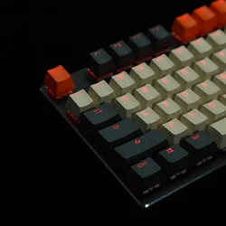 124 Key PBT Doubleshot Backlit 96 75% 68 Keycaps Carbon Miami Keycap For MX Mechanical Keyboard FC980M KBD75 61 87 104