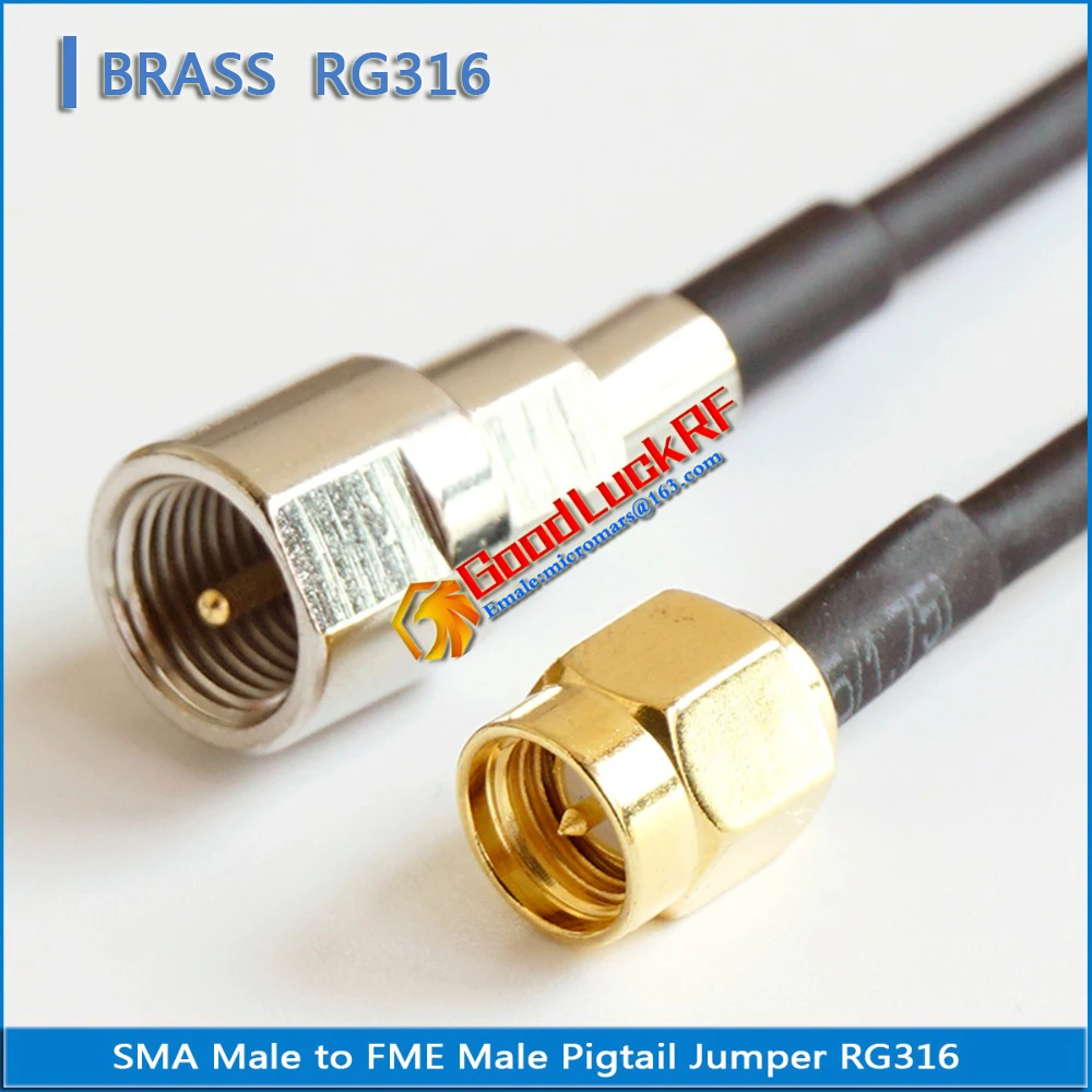 1X sztuk wysokiej jakości SMA męski na FME męski wtyk sma-fme RF złącze RG316 kabel ze zworką przedłużyć kabel niska strata