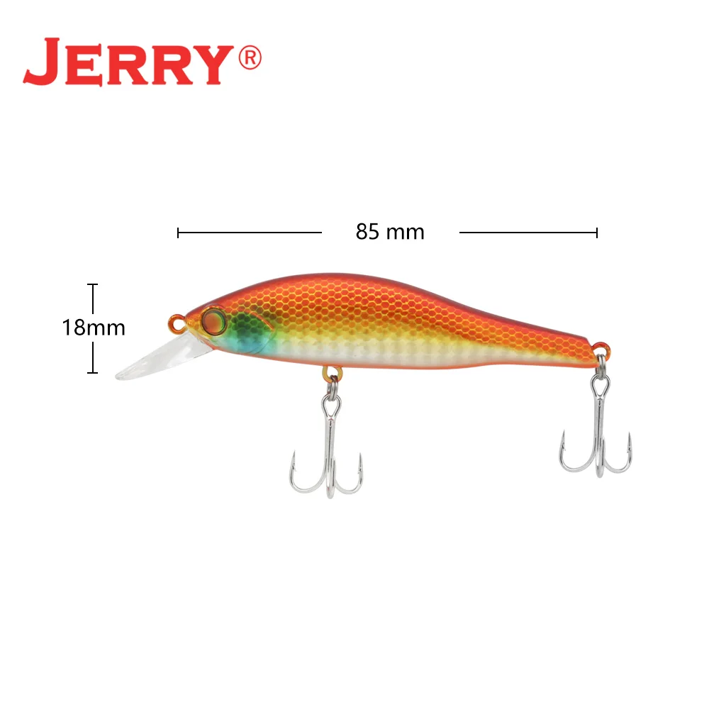 Jerry Squid Deep Diving Jerkbait Minnow Fishing Hard Lures 85mm Artificial Plug Saltwater Bass Pike Fishing Tackle