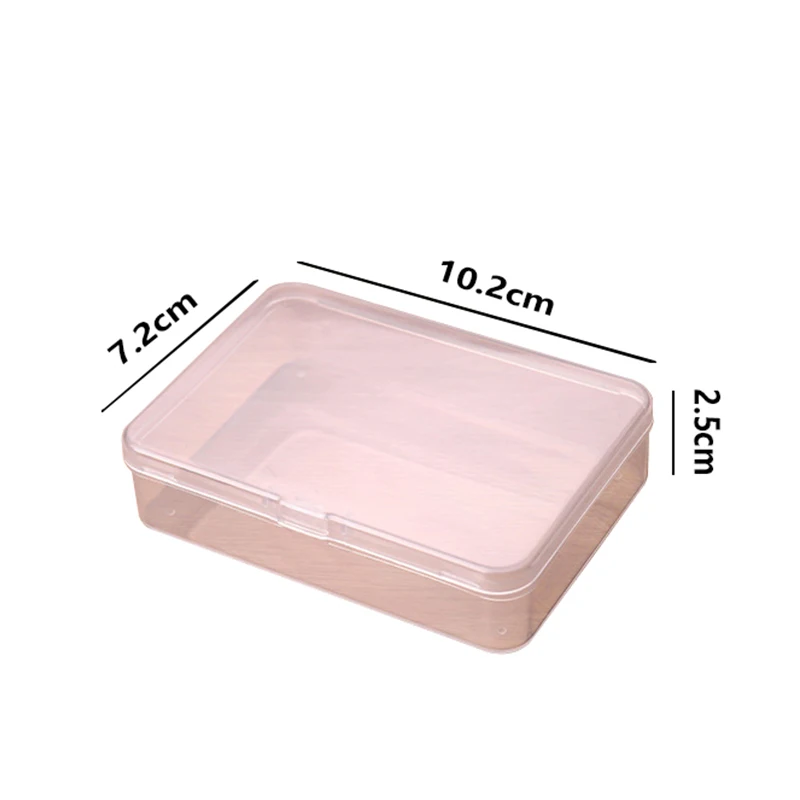 Game Card Transparent Box, Jewelry Storage Container 1 Piece 10x7Cm Board Game Transparent Plastic Box