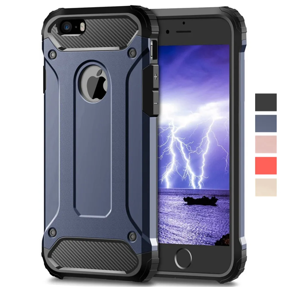 Funda armadura de capa robusta Coque Funda para iPhone 12 Mini 11 Pro XS Max XR X 5S 5 SE 2020 6 6S 7 8 Plus Funda resistente a prueba de golpes