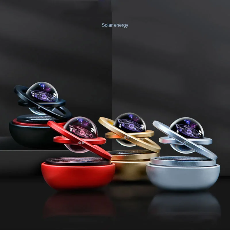 Solar Magnetic Levitation Car Rotating Car Decoration  Modern Solar System Figurines Miniature Accessories Gift