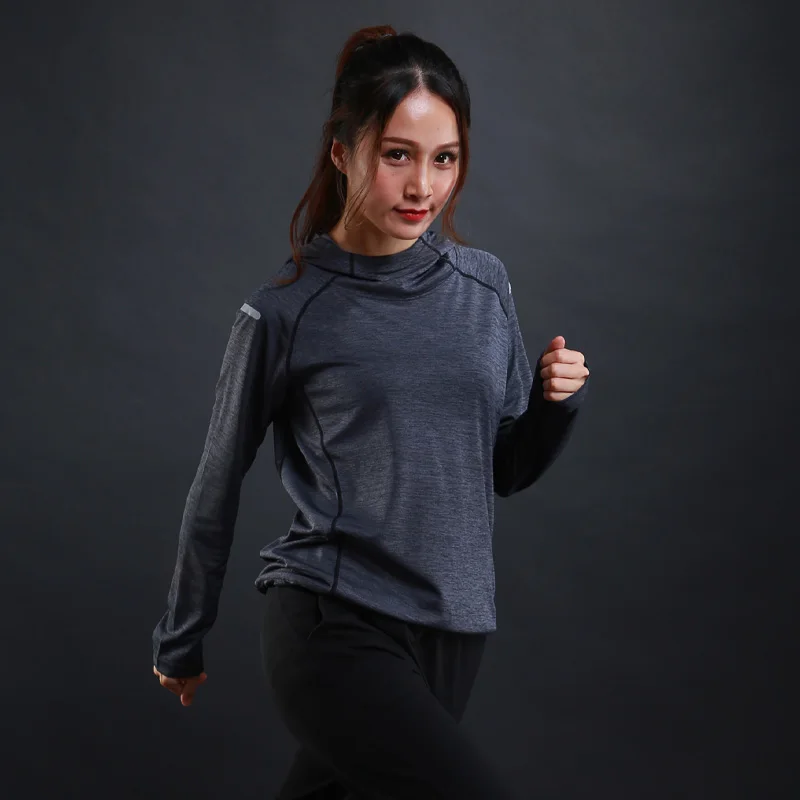 Women Sport Jackets Hoodies Outdoor Actives Thin Long Sleeve Quick Dry Fitness Hiking Sweatshirts Female Running Hoody