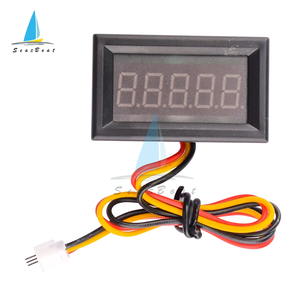 1Pcs 5 Digital LED Red Tachometer Gauge RPM Speed Meter Speed Sensor Digital Frequency Meter Speedometer for Brushless Motor