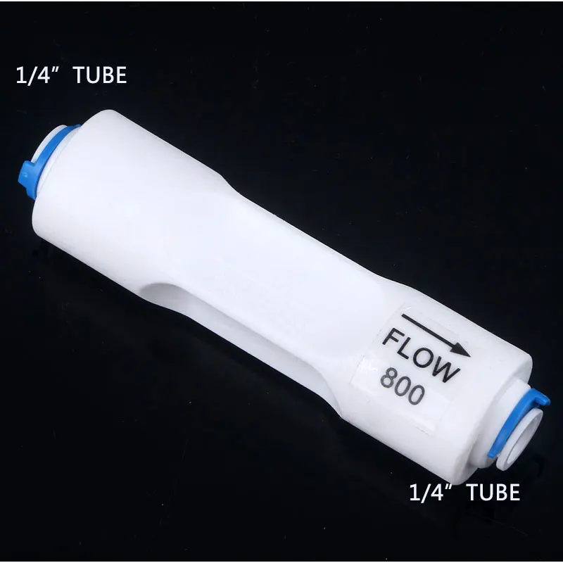 1/4 "Ống Thẳng Loại 800CC Chất Thải Lưu Lượng Nước Regulater Restrictor Vòi Thẩm Thấu Ngược Đường Kính Ống 6.5Mm fittiing