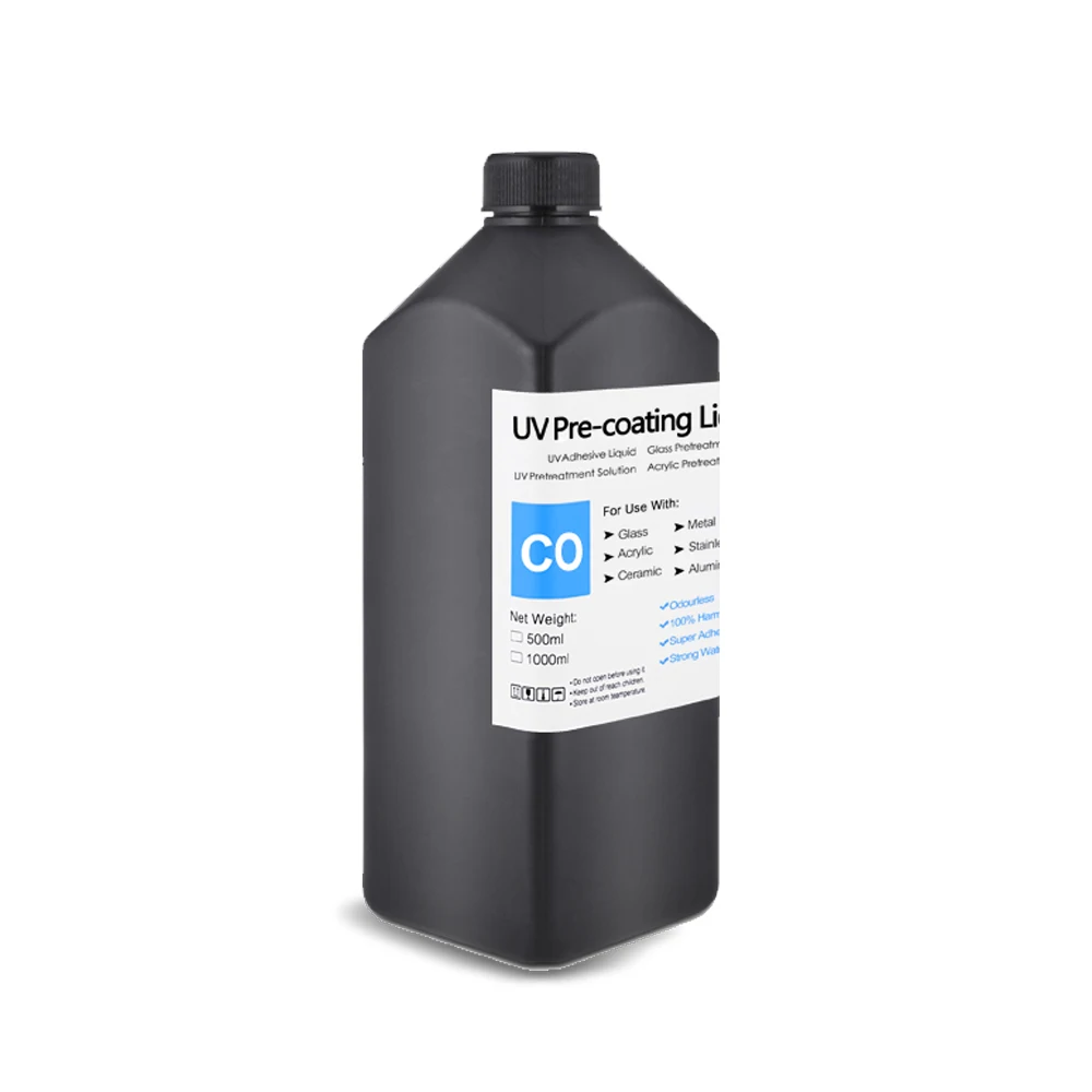 OCINKJET 1000ml UV Primer For Epson For Roland For Mimaki Environmental, Odourless For Printer Head that Use UV Ink Transparent