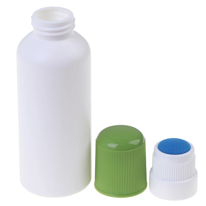 1Pc 30/50/60/100Ml Pijn Vloeibare Fles Met Spons Applicator Medicijnflessen Met Blauwe Spons Hoofd Pijn Applicator