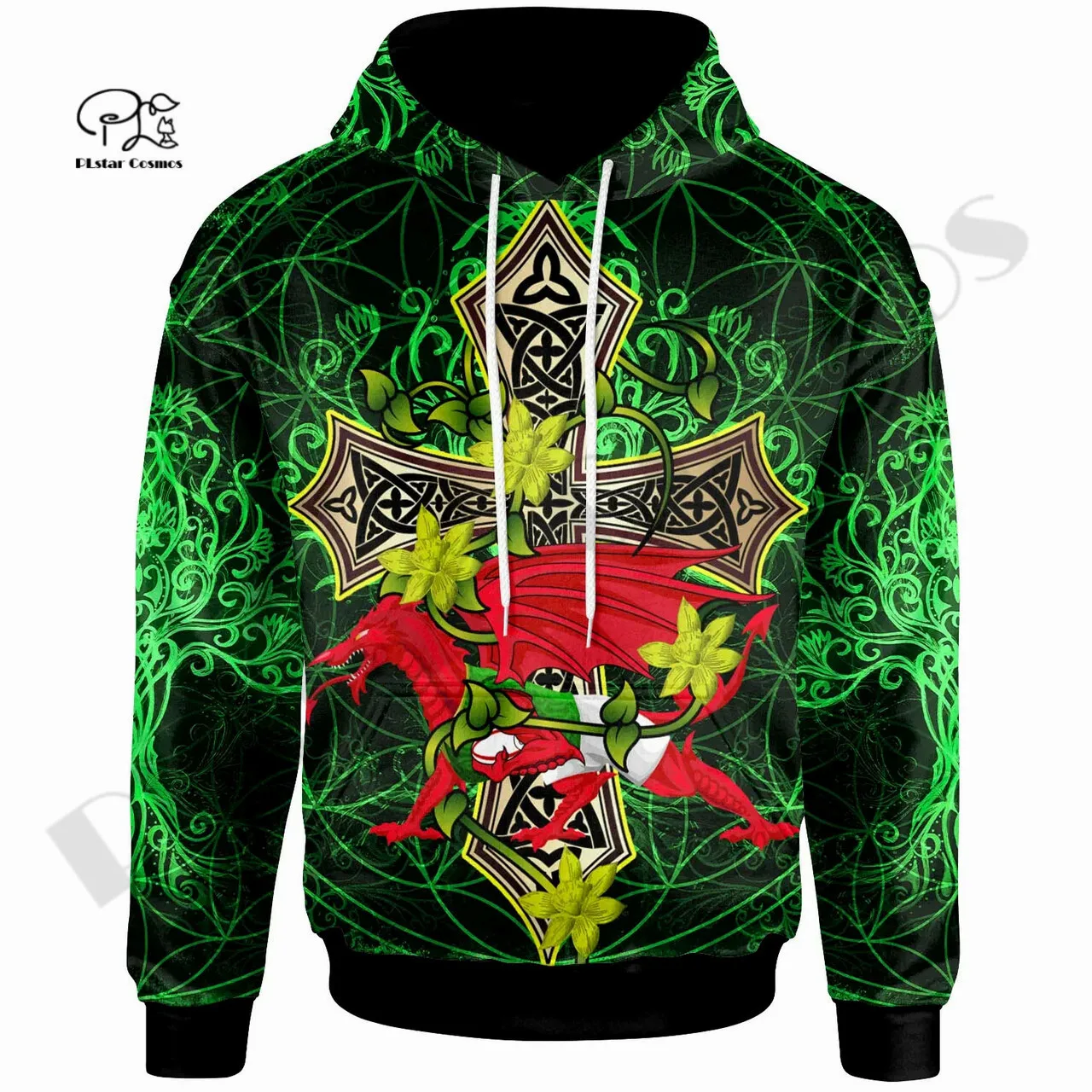 PLstar Cosmos 3DPrint Newest Celtic Wale Dragon Art Unique Men/Women Hrajuku Casual Streetwear Hoodies/Zip/Sweatshirt Style-11