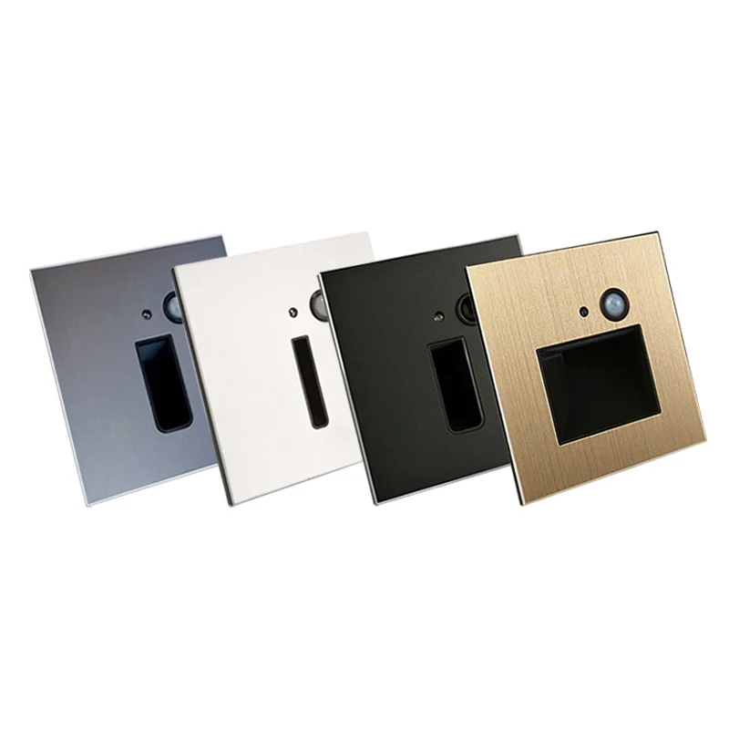 IR Motion Sensor LED Wall Lamp Recessed AUTO ON/OFF FootLight for Step Stair Corner Hallway Staircase Lighting