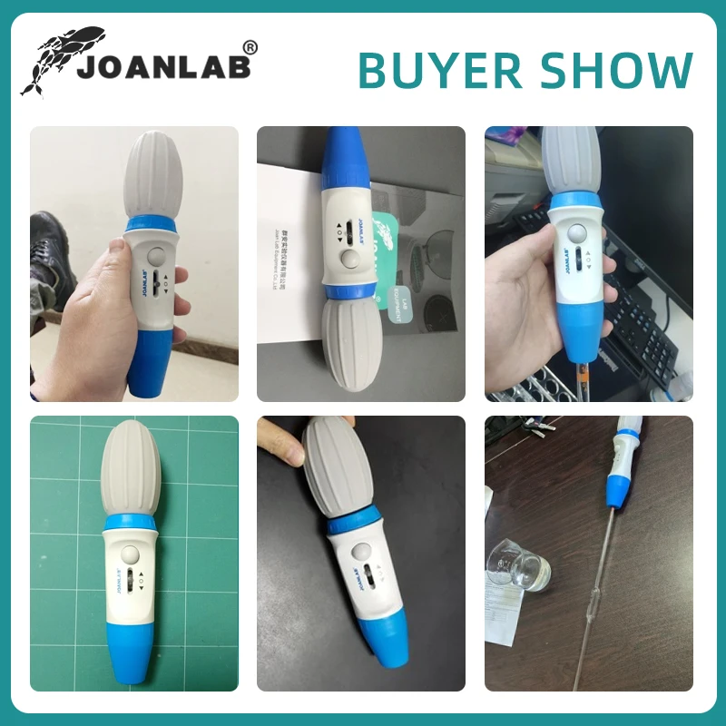 JOANLAB Pipette Large Volume Manual Pipette Pump Laboratory Liquid Sampler Lab Equipment Supplies Capacity: 0.1-100ml