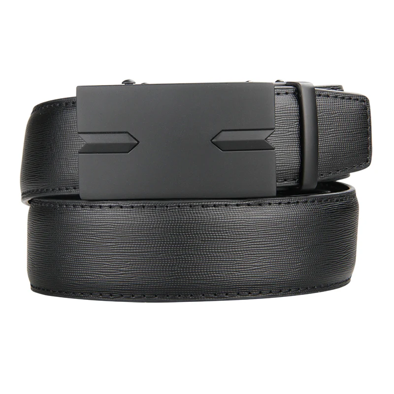 

Fashion Brand Leather Belt Business Trouser Strap Pant Ceinture Homme Cowskin Automatic Buckle Cowhide Men Belts