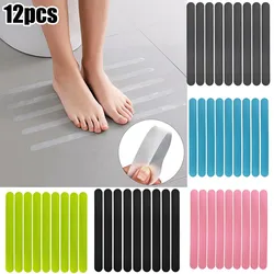 12PCS Adhesive Non Slip Bath Mat Grip Stickers Anti-Slip Shower Strips Pad Floor Bathroom Safety Tape Bathtub Decals Stickers