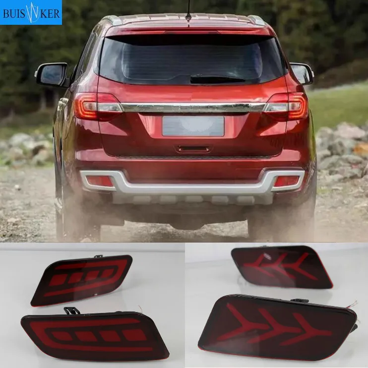 

Car LED Taillights Tail Light For Ford Everest 2016 2017 2018 2019 Back Lamps Brake Light Rear Fog Lights