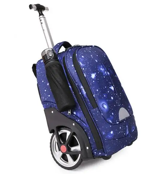 Children Rolling luggage Bags wheels School Trolley backpack bag for teenagers travel backpack with large wheels Trolley bag