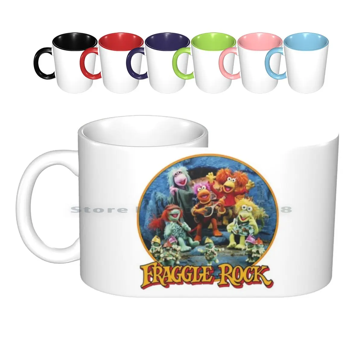 Fraggle Rock Ceramic Mugs Coffee Cups Milk Tea Mug Kids Children 80s Retro Woozles Music Musical Prejudice Spirituality