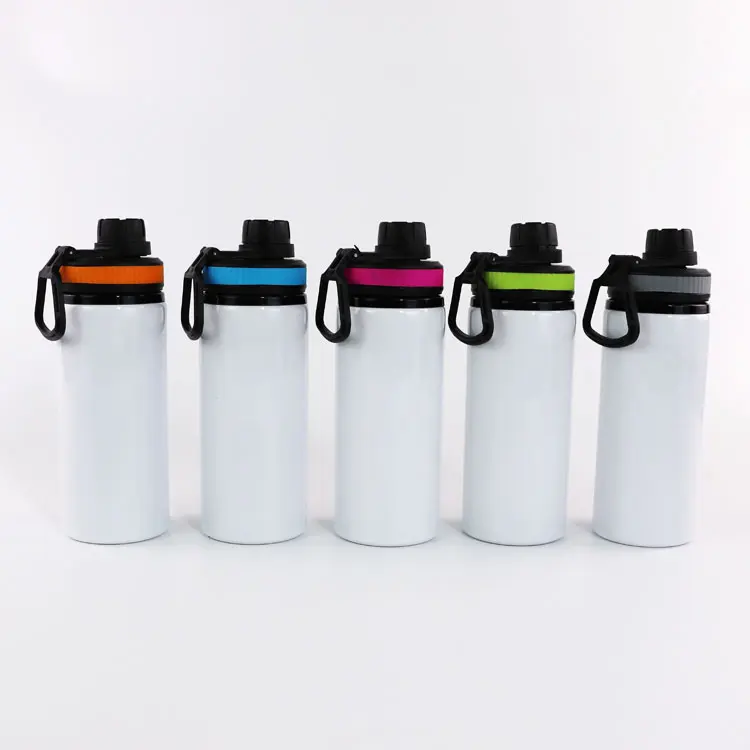 600ML Bottle 4  colors DIY customized colorful print LOGO photo for Travel Sport Easy take Aluminium Portable MAZWEI