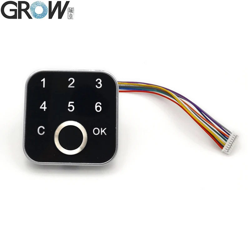 GROW K226+G16 DC10-30V Admin/User Fingerprint Password Access Control Board 4 Relay Output Mode For Door Access Control System