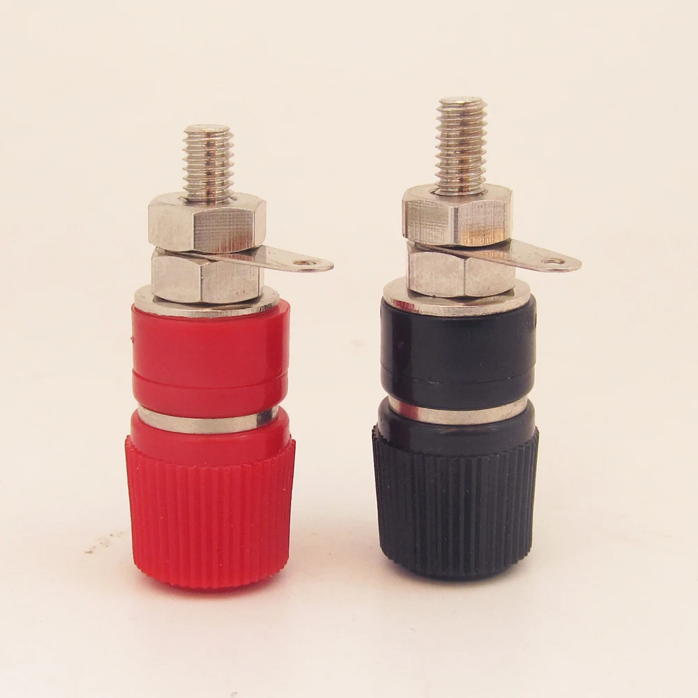 

50pcs Brass Audio Speaker Terminal Socket Binding Post For 4mm Banana Plug