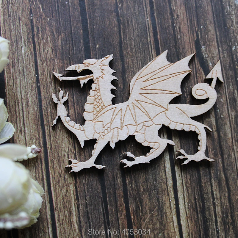 Wooden Welsh Red Dragon 