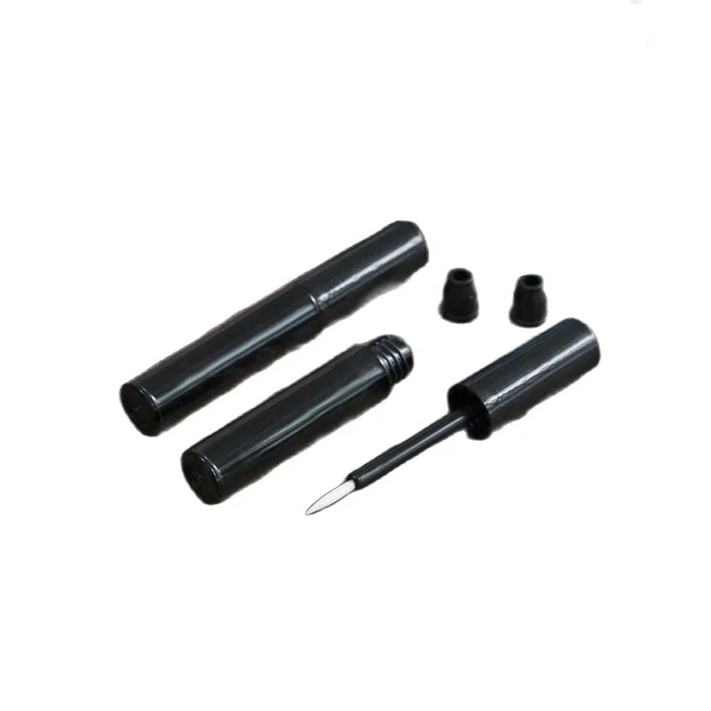 

1.3ML100pcs/lot Black Empty Liquid Eyeliner Tube, Eyelash Growth Liquid Refillable Container, Plastic Small Sample Eyeliner Tube