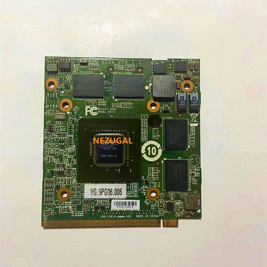 9600M GT 9600MGT 512MB Graphics Video Card For Acer Aspire 5920 6920 8920 9920 5520 4930 4925 6930 DDR2