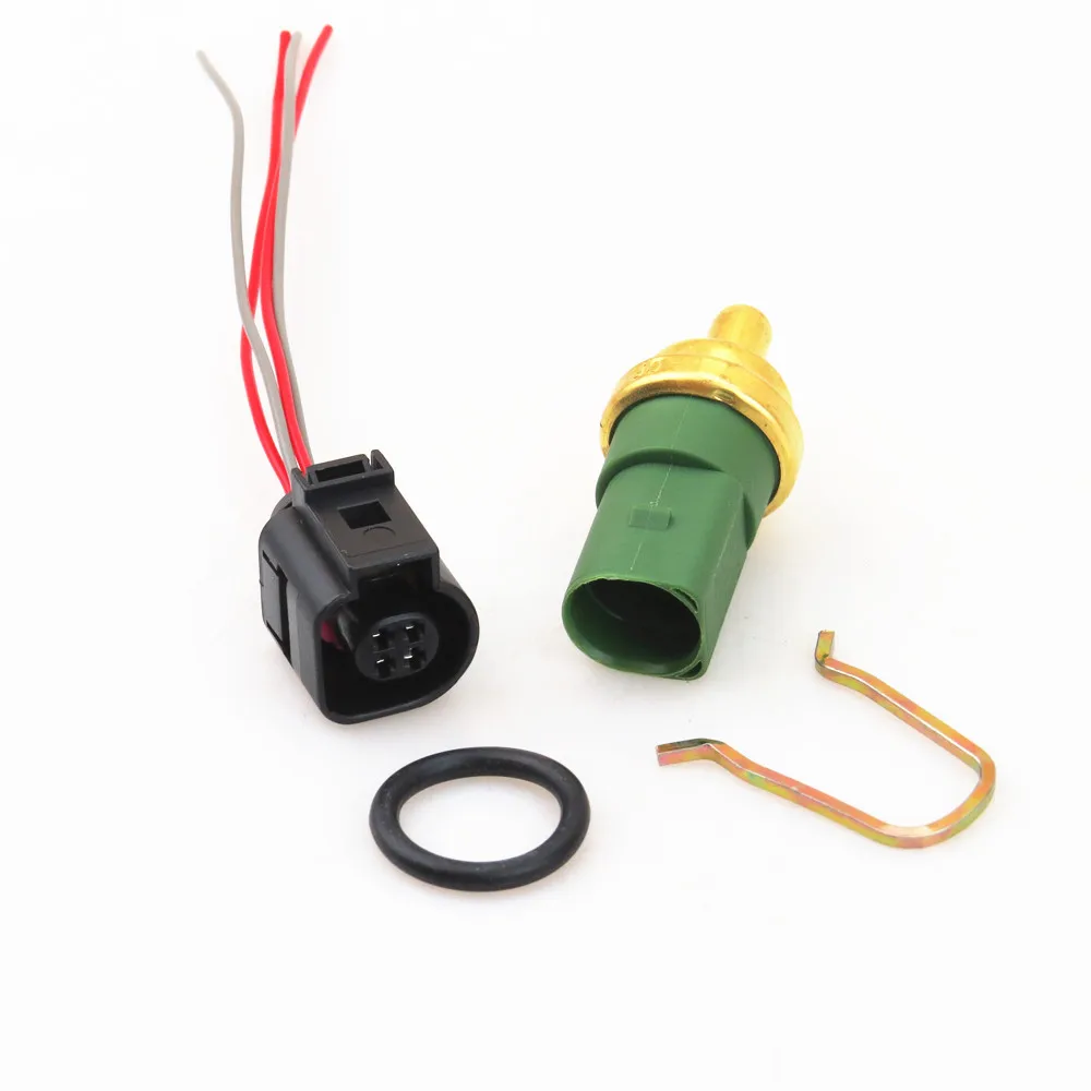 Coolant Water Temperature Sensor & Connect Plug VW For Jetta Passat Beetle Jetta Golf A4 A6 A3 Q5 059 919 501 A 4B0 973 712