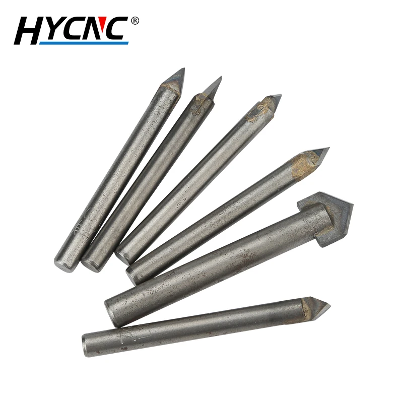 CNC حجر قاطعة المطحنة الرخام الأزرق حجر نحت سكين سيراميك الحفر سبيكة حروف آلة الحفر أداة