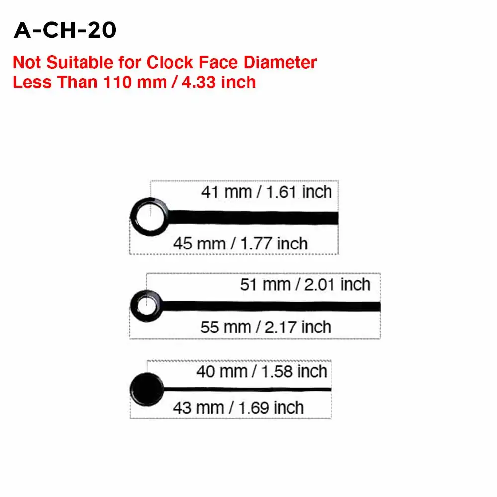 MCDFL Small Clock Hands Wall Mechanism Watch Insert Only Arrows for Home Repair Pointer Mechanic Kit Sets Table Modern Decor DIY