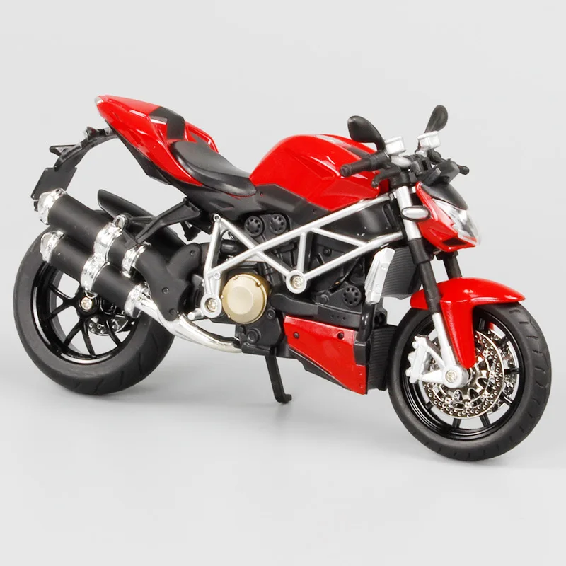 1:12 Ducati Streetfighter S V4 Red Die Cast Vehicles Collectible Hobbies Motorcycle Sound and light Model Toys Birthday gift