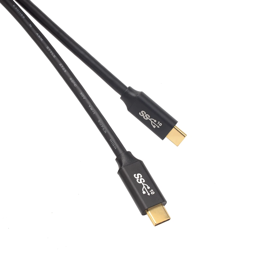 100W PD USB C ถึง C สาย USB 3.1 Gen2 10Gbps Type-C ชายชายสําหรับ MacBook Air iPad pro 2020 4K 0.5m 1m 2m 3m ตัวเลือก