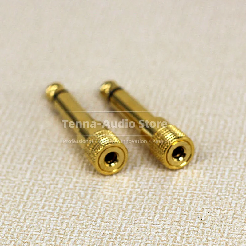 3Pcs 1/4 "6.3 Mm Mono Male Jack Ts Plug Naar 1/8" 3.5 Vrouwelijke Microfoon Audio Converter Adapter downstep Pa Luidspreker Connector