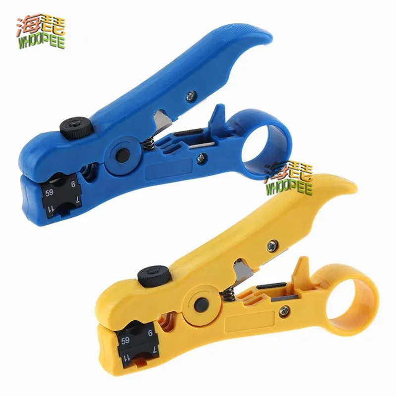 Multi-functional Electric Stripping Knife Pliers Tools Coaxial Cable Wire Pliers Cutter Striper For UTP/STP RG59 RG6 RG7 RG11