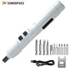Mini Electrical Screwdriver USB Cordless screwdriver 3.6V Charging drill Manual And Automatic Power Drill With Drill Bits Kits